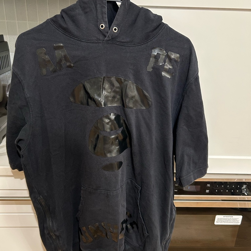 Bape Black Hoodie with Logo